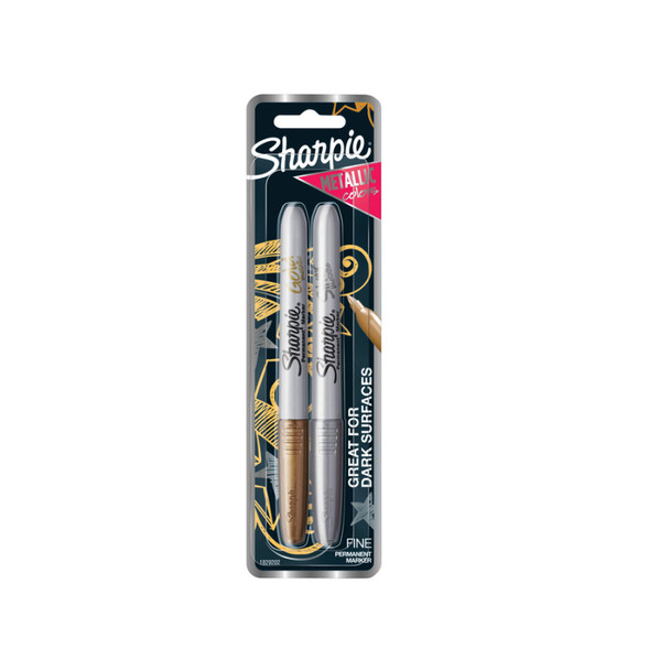 Sharpie Metallic Asst Pack of 2 Bag6