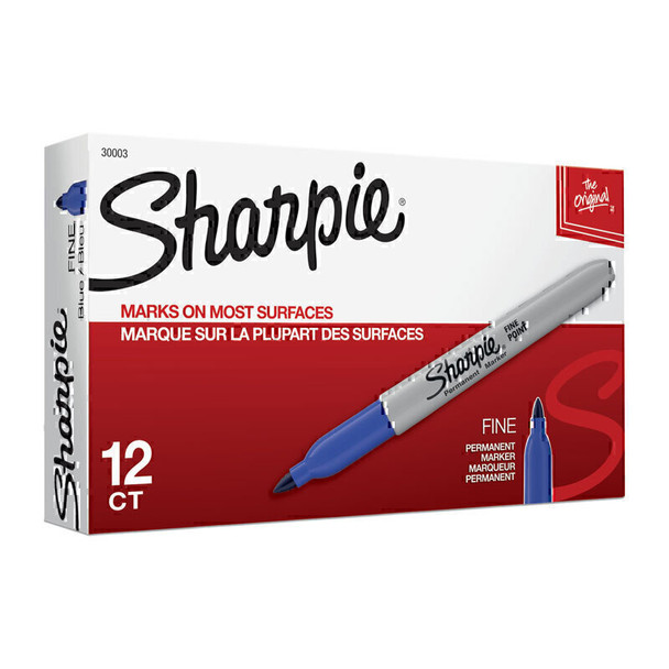 Sharpie FP PermMarker Blu Box of 12