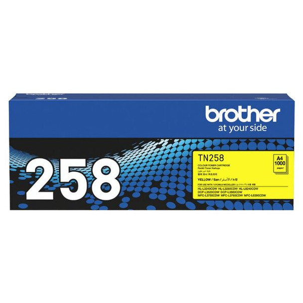 Brother TN258 Yellow Toner Cartridge