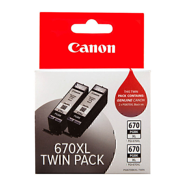 Canon PGI670XL Black Ink Twin Pack