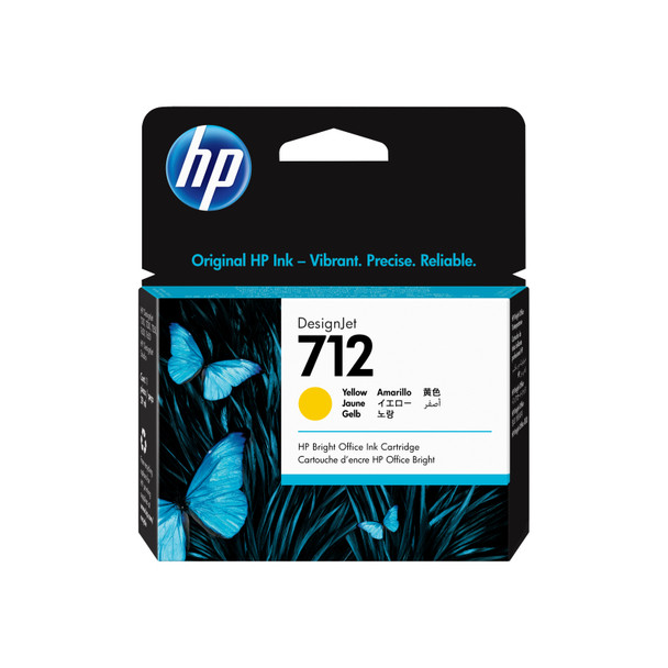 HP 712 29ml Yellow Ink 3ED69A