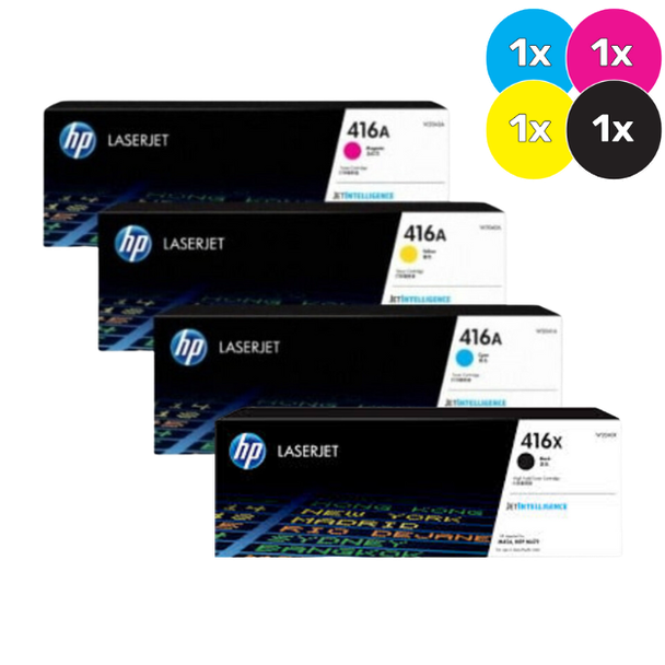 HP 416 Toner Cartridges Value Pack  - Includes: [1 x 416X Black, 1 x 416A Cyan, Magenta and Yellow]