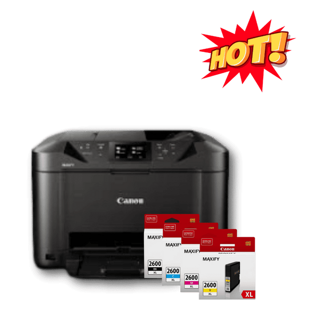 Canon Office MAXIFY MB5160 Printer with PGI2600XL Ink Cartridges Bundle