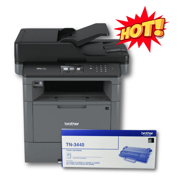 Brother MFC-L5755DW Laser Printer and TN-3440 Bundle