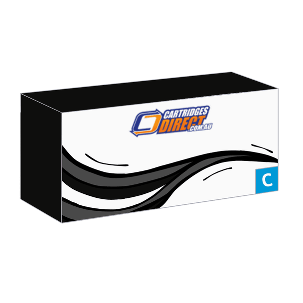 Compatible Brother TN-258XLC Cyan High Yield Toner Cartridge box packaging with Cartridges Direct logo.