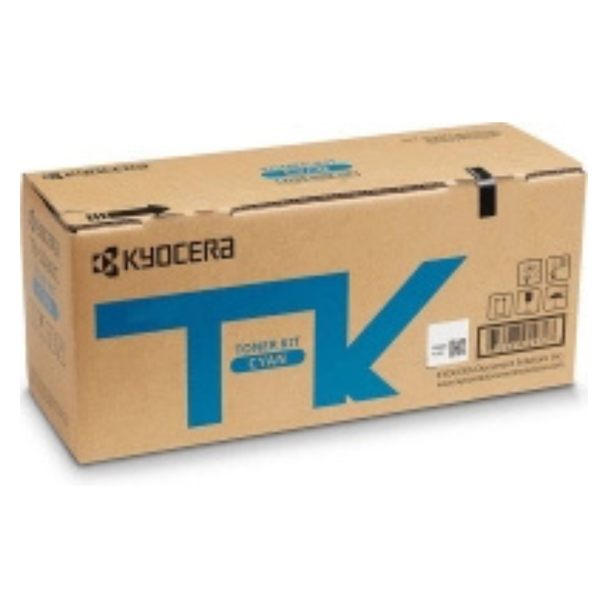 Kyocera TK-1142 toner cartridge box, brown cardboard with blue logo and product information labels visible.