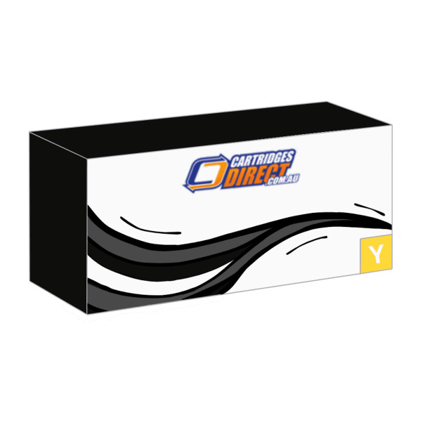 Compatible Brother TN-851XL Yellow Toner Cartridge box packaging with Cartridges Direct logo and yellow label.