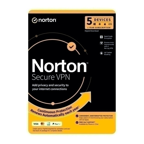 Norton Wifi Privacy 1U 5D 1 Year License