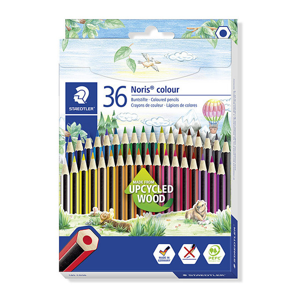 Staedtler Noris Hexagonal Coloured Pencils - Box of 36