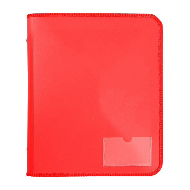 Marbig Zipper Binder with Tech Case 25mm 2 D-Ring Red