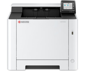 Kyocera PA2600CX Clr Laser printer, white and black, with small LCD screen and red logo.