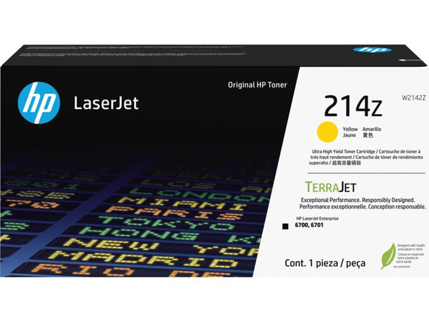 Genuine HP Yellow Ultra High Yield Toner Cartridge W2142Z