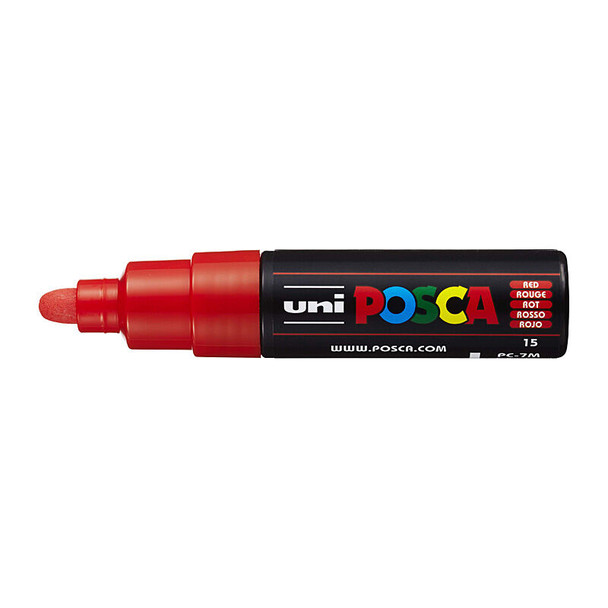 Posca PC-7M Bold Bullet Point Paint Marker Red