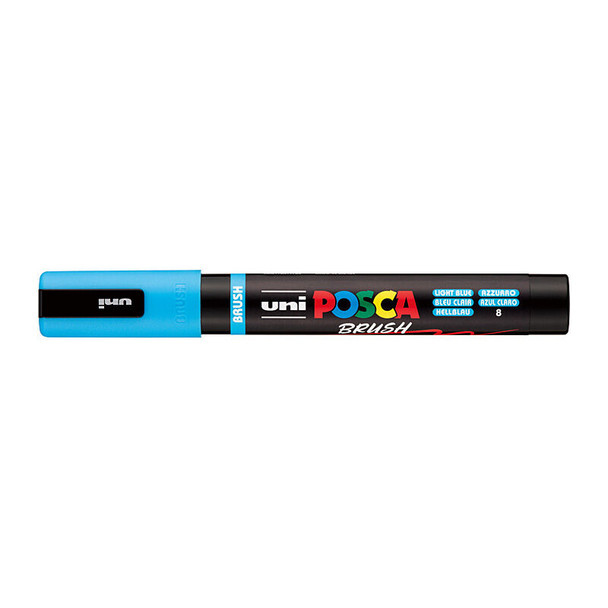 Posca PC-5BR Medium Brush Tip Light Blue