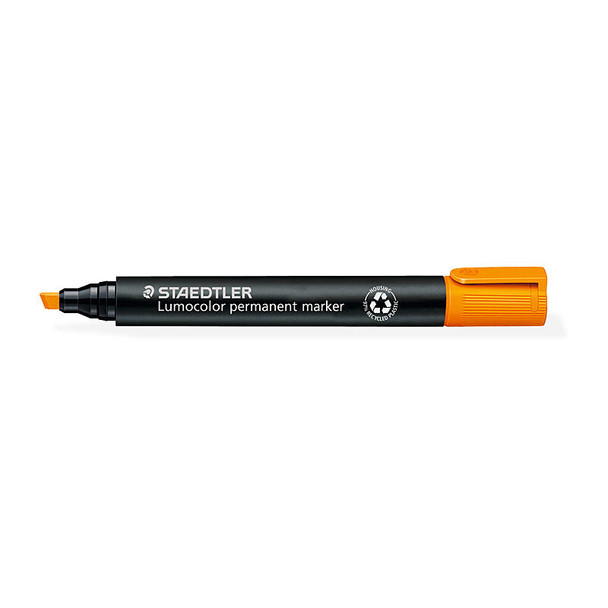Staedtler Lumocolor Permanent Chisel Orange (Box of 10)