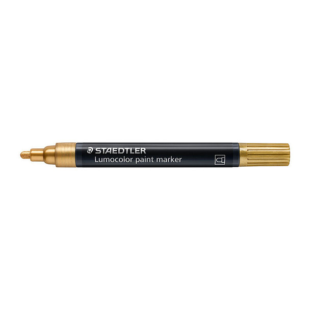 Staedtler Lumocolor Paint Marker 349 Gold (Box of 10)