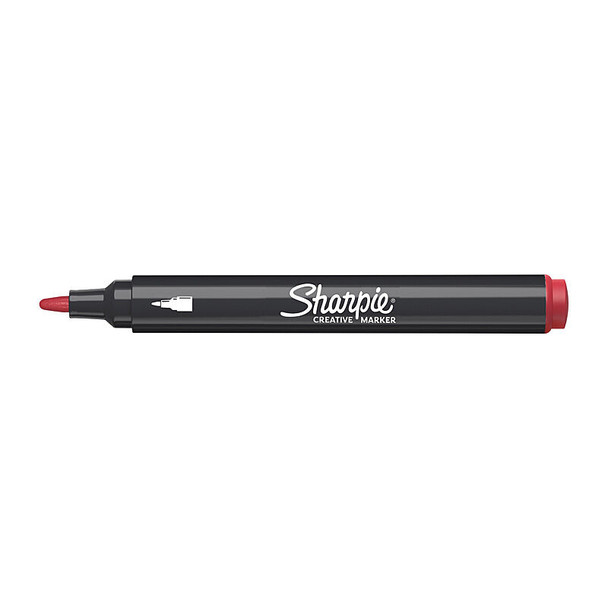 Sharpie Creative Water-Based Acrylic Marker Bullet Red (Box of 6)