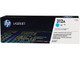 HP Genuine 312A Cyan Toner Cartridge, genuine LaserJet printer supplies, cyan color, original packaging.