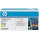 HP Genuine 648A Yellow Toner Cartridge, ColorSphere technology, blue and white packaging with scenic view.