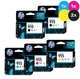 HP 915 Ink Cartridge Value Pack, 2x Black, 1x Cyan, Magenta, Yellow, Original HP cartridges.