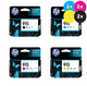 HP 915 Ink Cartridge Value Pack (8) - Includes: [2 x Black, 2 x Cyan, Magenta, Yellow]