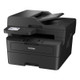 Brother L2880DW Multifunction Laser Printer, black, with open top and paper tray, Brother logo visible.