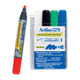 Artline 579 Whiteboard Marker 5mm Chisel Assorted (Wallet of 4)