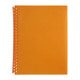 Marbig Refillable Display Book 20 Pocket Trnslcnt Orange (Box of 12)