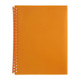 Marbig Refillable Display Book 20 Pocket Trnslcnt Orange (Box of 12)