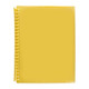 Marbig Clearview Refillable Display Book 20Poc Translucent Yellow (Box of 12)