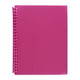 Marbig Clearview Refillable Display Book 20Poc Translucent Pink (Box of 12)