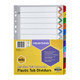 Marbig Indices & Dividers Jan-Dec Tab Reinforced A4 Coloured