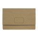 Marbig Slimpick Foolscap Kraft Document Wallet, brown, rectangular, with label area, pack of 10.