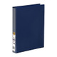 Marbig Clearview A4 25mm 4D Ring Binder in blue with label and barcode on spine.