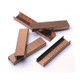 Rexel 26/6mm brown polyethylene staples, pack of 5000, showcasing staple design and size clearly.
