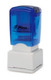 Staedtler Merit Stamp Smiley Face Blue pre-inked stamp with white base and blue ink pad.