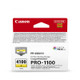 Canon PFI4100 Yellow Ink Cart, genuine imagePROGRA PRO-1100 printer cartridge, Lucia Pro ink.