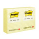 Post-It Lined Notes Canary Yellow 101 x 152mm (Pack of 12)