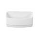Genuine Command Adhesive Office Wall Hooks, white, rectangular, with a curved top and thin base line.