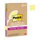 Post-It Super Sticky Recycled Lined Notes Canary Yellow 101 x 152mm (Pack of 4)