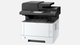 Kyocera MA3501WFX Mono MFP printer with black top and white base, control panel visible.