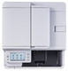 OKI MC554dnw Colour A4 MFP printer with control panel and open front panel visible.