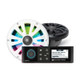 ECOXGEAR Marine AM/FM/Bluetooth Digital Mediumia Player + LED Light Controller + 6.5 inch Speakers
