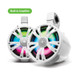 ECOXGEAR ETB08 2-Pack White 8 Inch Marine Amplified Speakers + 1 Battery Pack