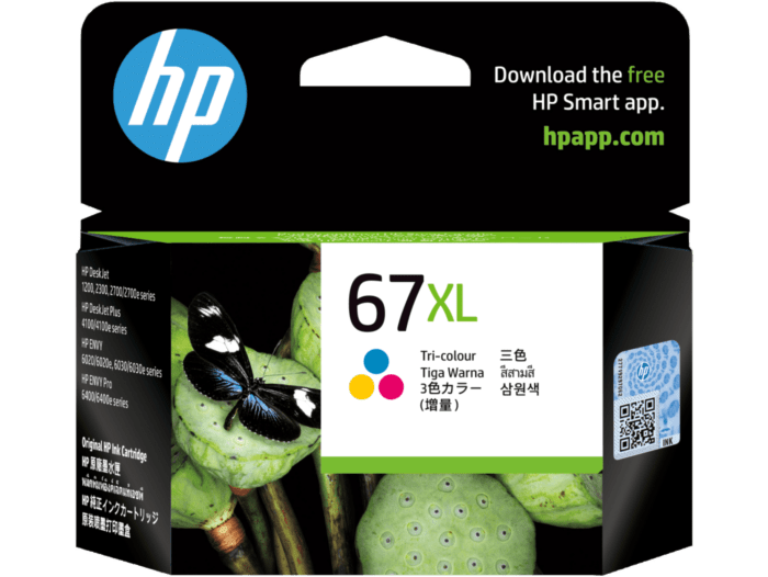 Genuine HP 67XL Tri-Colour Ink Cartridge