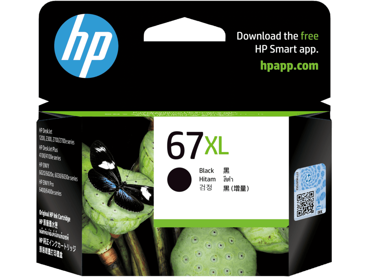 Genuine HP 67XL Black Ink Cartridge
