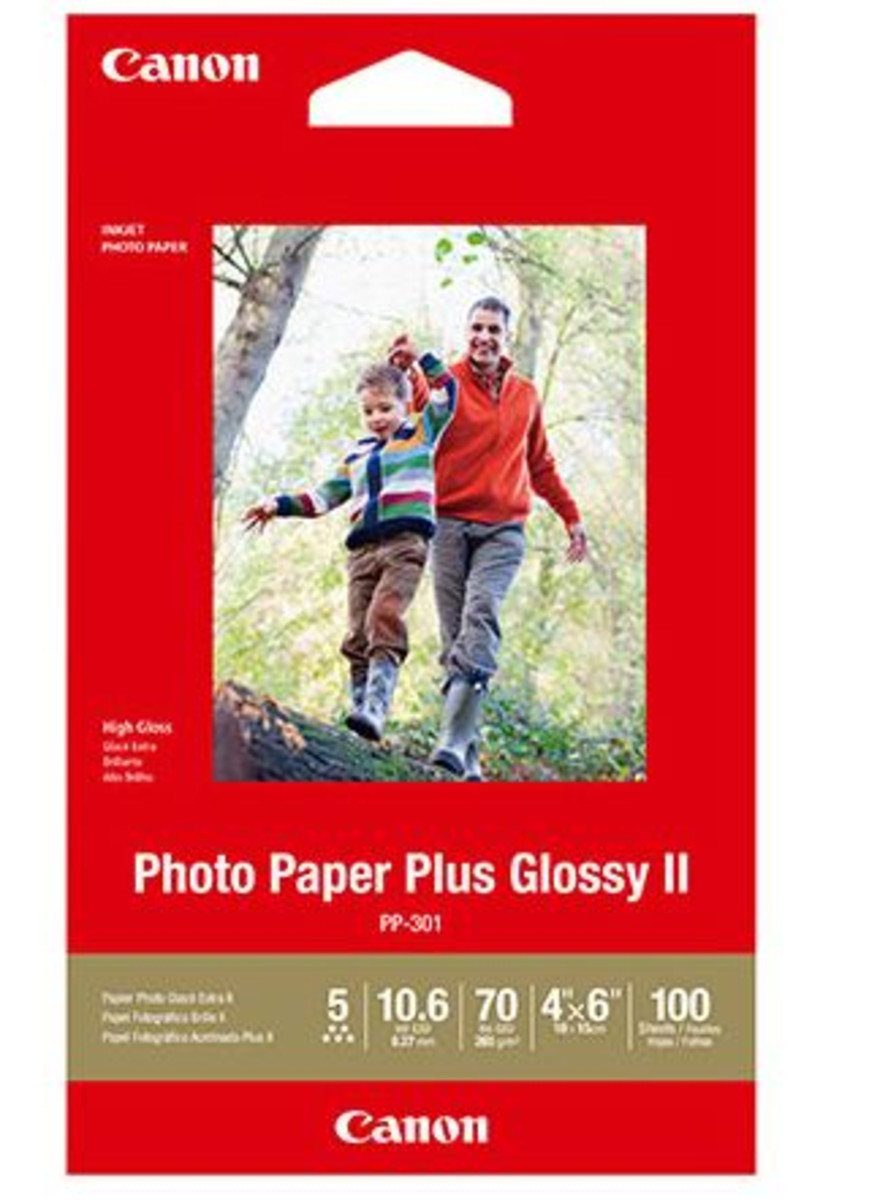 Canon Photo Paper Plus Glossy II 6" x 4" 100 Sheets 260gsm