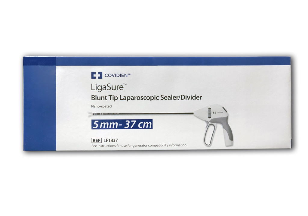 LF1837 - Covidien LigaSure Blunt Tip Laparoscopic Sealer/Divider; 5mm-37cm - Box of 1 -