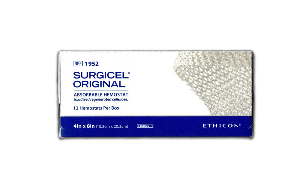 1952 - Surgicel Original Absorbable Hemostat: 4" x 8" -