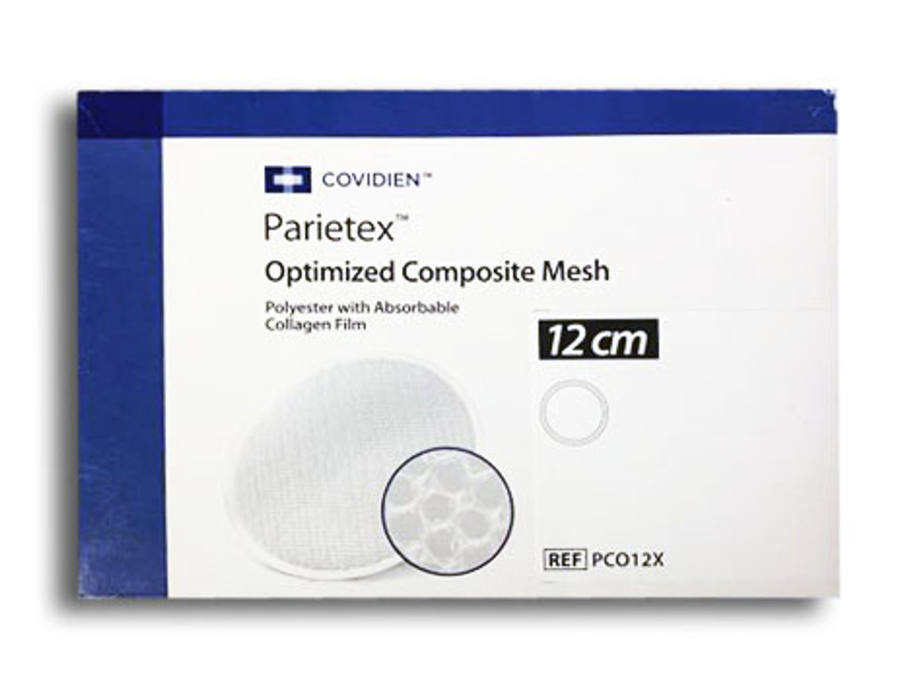 PCO12X - Covidien Parietex Optimized Round Composite Mesh 12.0cm - Box of 1